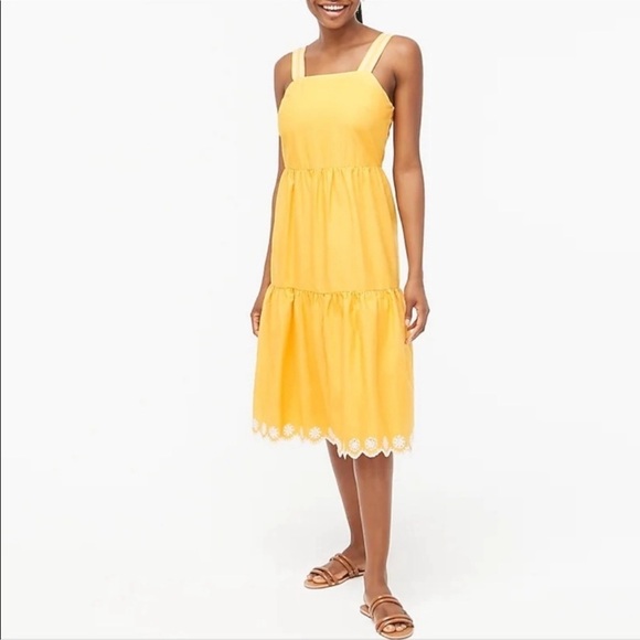 J. Crew Yellow Midi Dress - Picture 2 of 14